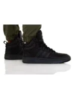 Pánske športové členkové topánky Hoops 3.0 Mid Wtr GW6421 Black - Adidas