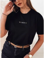 Dámske tričko WOMAN black FashionStreet RY2554