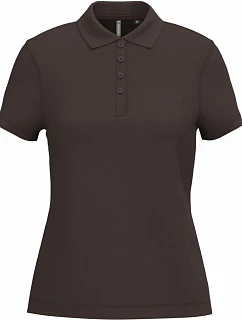 Kariban K 255 Dámske polo tričko z piké 20.K255 čokoládová