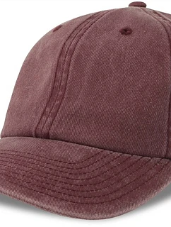 Atlantis Headwear Digg-S 6-panelová vintage čiapka s kšiltom 33.0265 bordová