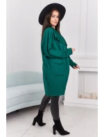 Kapska s vreckami tmavo zelená