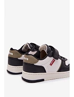 Detské tenisky na suchý zips LEVI'S KICK SE VIRV0152S Bielo-modré Detské tenisky na suchý zips LEVI'S KICK SE VIRV0152S Bielo-modré
