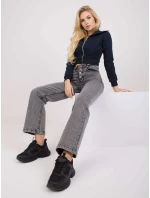 Džínsové nohavice MR SP 357.04P tmavo šedá