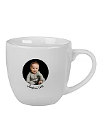 Personalizovaný keramický hrnček s objemom 400 ml s výrezom pre fotografiu na podklade Personalizovaný keramický hrnček s objemom 400 ml s výrezom pre fotografiu na podklade