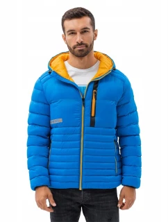 Pánska bunda C372 modro-žltá - Ombre