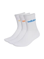 Adidas Linear Crew Cushioned Socks 3 páry biele KD1717