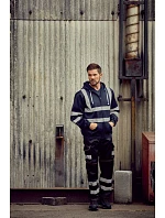 Mikina s kapucňou Yoko HVK 07 Hi-Vis 79.VK07, výrazná oranžová