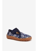 Dětské pantofle na suchý zip Barefoot míčky Froddo Cannvas G1700439-5 Modré Dětské pantofle na suchý zip Barefoot míčky Froddo Cannvas G1700439-5 Modré