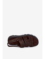 Dámske semišové sandále Big Star TT274483 Chocolate Dámske semišové sandále Big Star TT274483 Chocolate