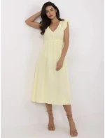 Šaty MI SK 122126.77 svetložltá Šaty MI SK 122126.77 svetložltá