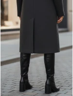 Dámske čierne čižmy na podpätku FashionStreet ZY1334