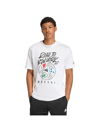 Pánske tričko adidas FIFA World Cup 26TM Road to NYNJ Graphic t-shirt white KB2535 pánske