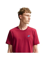 Pánske tričko Nike Club Tee, červené, AR4997 608