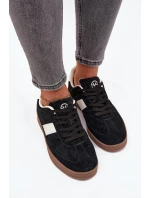 Zamszowe Sneakersy Damskie Vinceza 14029 Czarne