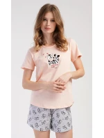 Dámske pyžamové šortky Zebra