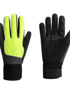 Zimné rukavice Rogelli ESSENTIAL HIVIS fluo L
