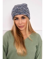 Dámska čiapka Eliza K205 dark grey+jeans