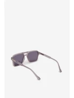 Dámské sluneční brýle se stříbrným detailem šedé