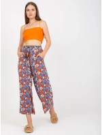 Nohavice D73781M62237A hnedé