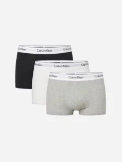 Pánske boxerky NB2380A MP1 čierna/biela/sivá - Calvin Klein