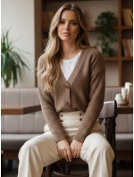 Dámsky sveter CHICLINE beige FashionStreet MY2419