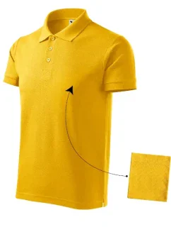 Bavlnená polokošeľa pánska žltá