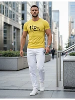 Pánske tričko Life on Wheels žlté FashionStreet NX5016R