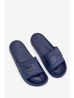 Klapki Męskie Na Rzep 4FMM00FFLIM091-31S Granatowe
