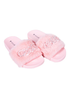 Yoclub Dámske sandále Slide OKL-0068K-0600 Pink