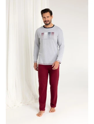 Pánske pyžamo Regina 487dł/r 2XL-3XL Z25/26