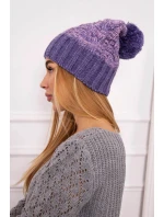 Čiapka Paris fleece K213 fialová+pudrovo ružová