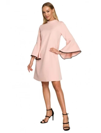 Dámske šaty M698 Powder pink - MOE Dámske šaty M698 Powder pink - MOE