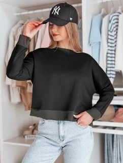 Dámska oversize maslová mikina s príveskom NUBISS čierna FashionStreet RY2802