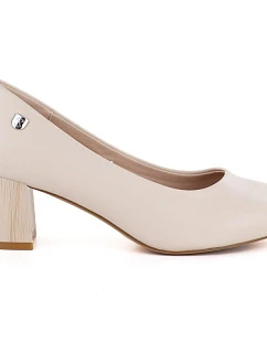 Sergio Leone béžové dámske lodičky na podpätku PB404