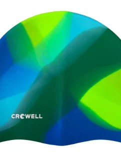Crowell Multi Flame silikónová plavecká čiapka farba 20