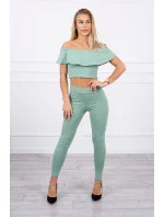 Sada s volánikom tmavá mäta