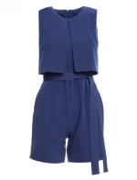 M574 Dvojvrstvový overal bez rukávov - tmavomodrý M574 Dvojvrstvový overal bez rukávov - tmavomodrý