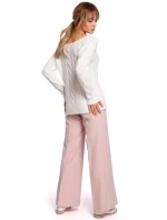 Sveter s výstrihom Bateau M511 sivý - Moe