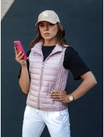 Dámska prešívaná vesta so stojačikom STYLISHZ ružová FashionStreet TY4450