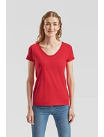 Fruit of the Loom Lady-Fit Iconic 150 T-shirt s výstrihom do V 16.1444 fuchsiová