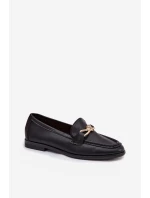 Dámské mokasíny s ozdobným detailem černé Rosynne