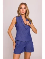 M859 Džínsová vesta - modrá