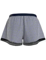 Dámske pyžamové šortky WOVEN SHORT PRINT UW0UW04944 02G tm. modro-biele - Tommy Hilfiger Dámske pyžamové šortky WOVEN SHORT PRINT UW0UW04944 02G tm. modro-biele - Tommy Hilfiger