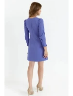 Dámske trapézové šaty K148 Light purple - Makover