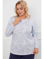 Talianska móda Jovita long sp farba:print/blue Talianska móda Jovita long sp farba:print/blue