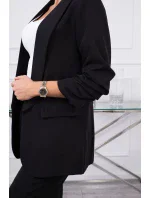 Elegantná súprava saka a nohavíc čiernej farby