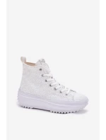 Wysokie Trampki Damskie Lee Cooper LCW-25-31-3461L Białe