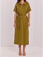 Šaty LK SK 510242.14 v khaki farbe Šaty LK SK 510242.14 v khaki farbe