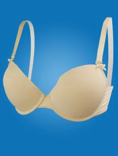 Dámska SUPER Push-up podprsenka 01-63 nude - HANNA STYLE