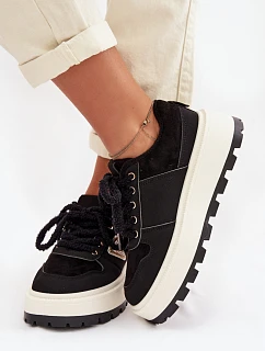 Dámské tenisky na platformě černé Florinda